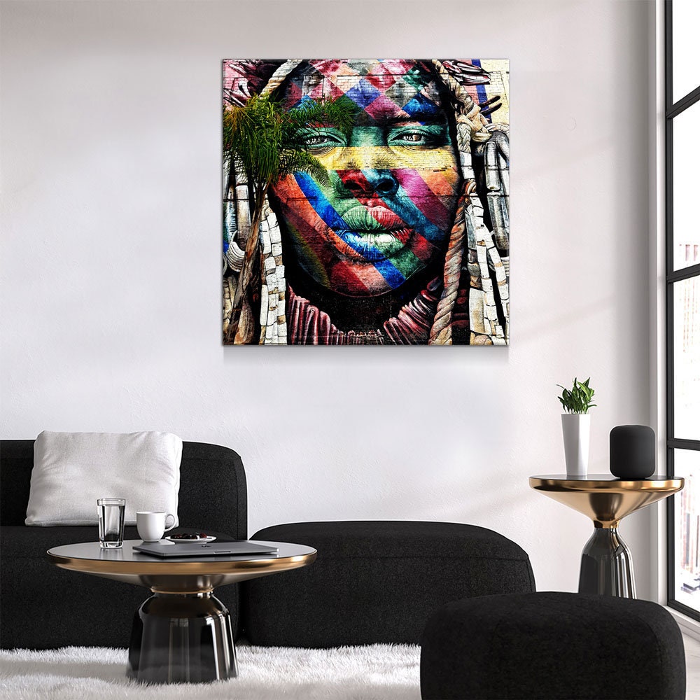 Rio De Janeiro Graffiti Canvas Wall Art, Street Art Decor