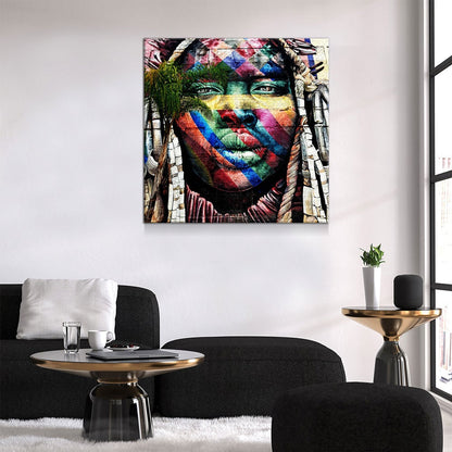 Rio De Janeiro Graffiti Canvas Wall Art, Street Art Decor