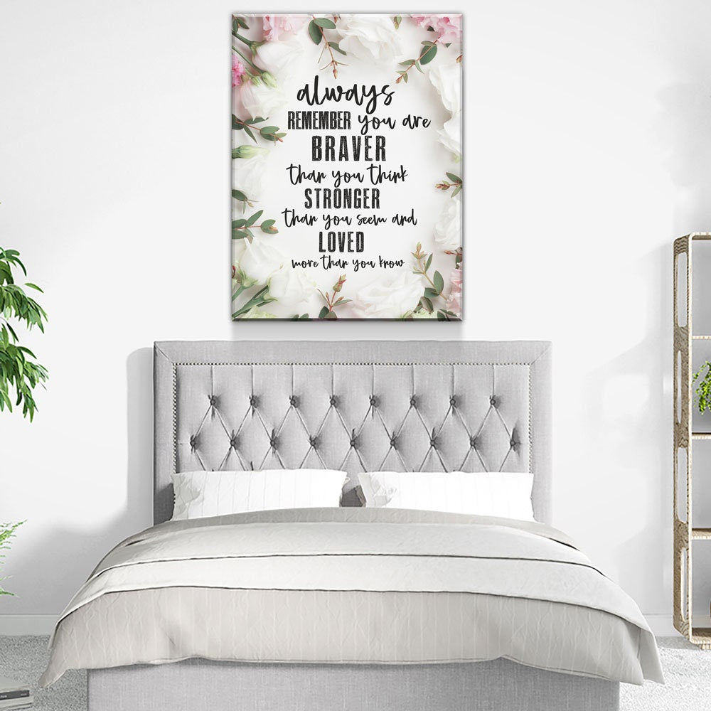 Always Remember You Are Loved Canvas Wall Art
