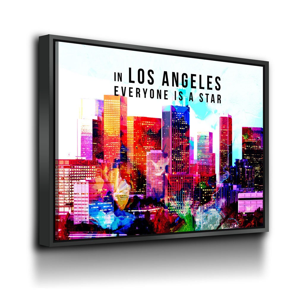 In Los Angeles Everyone Is A Star Canvas Wall Art