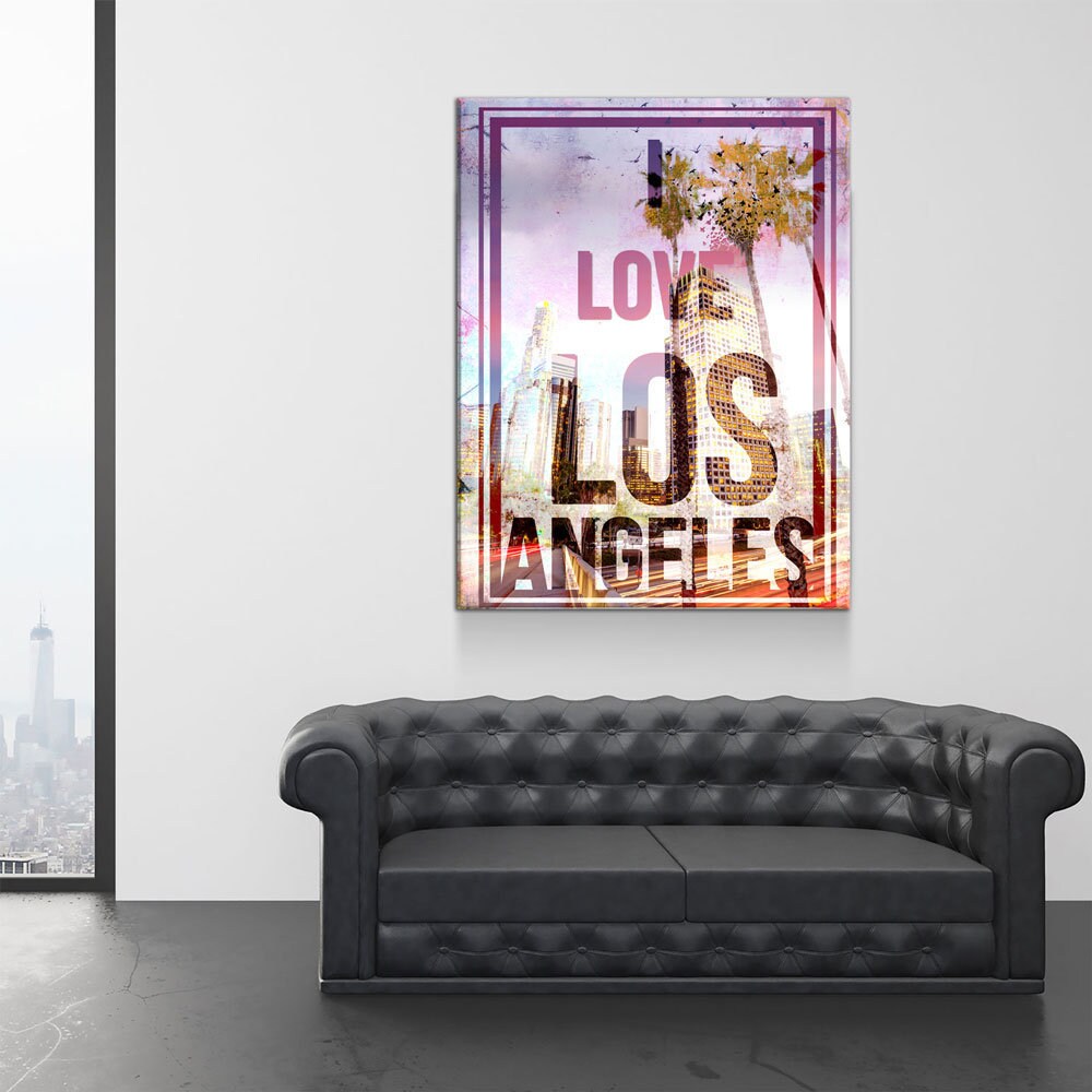 I Love Los Angeles Canvas Wall Art