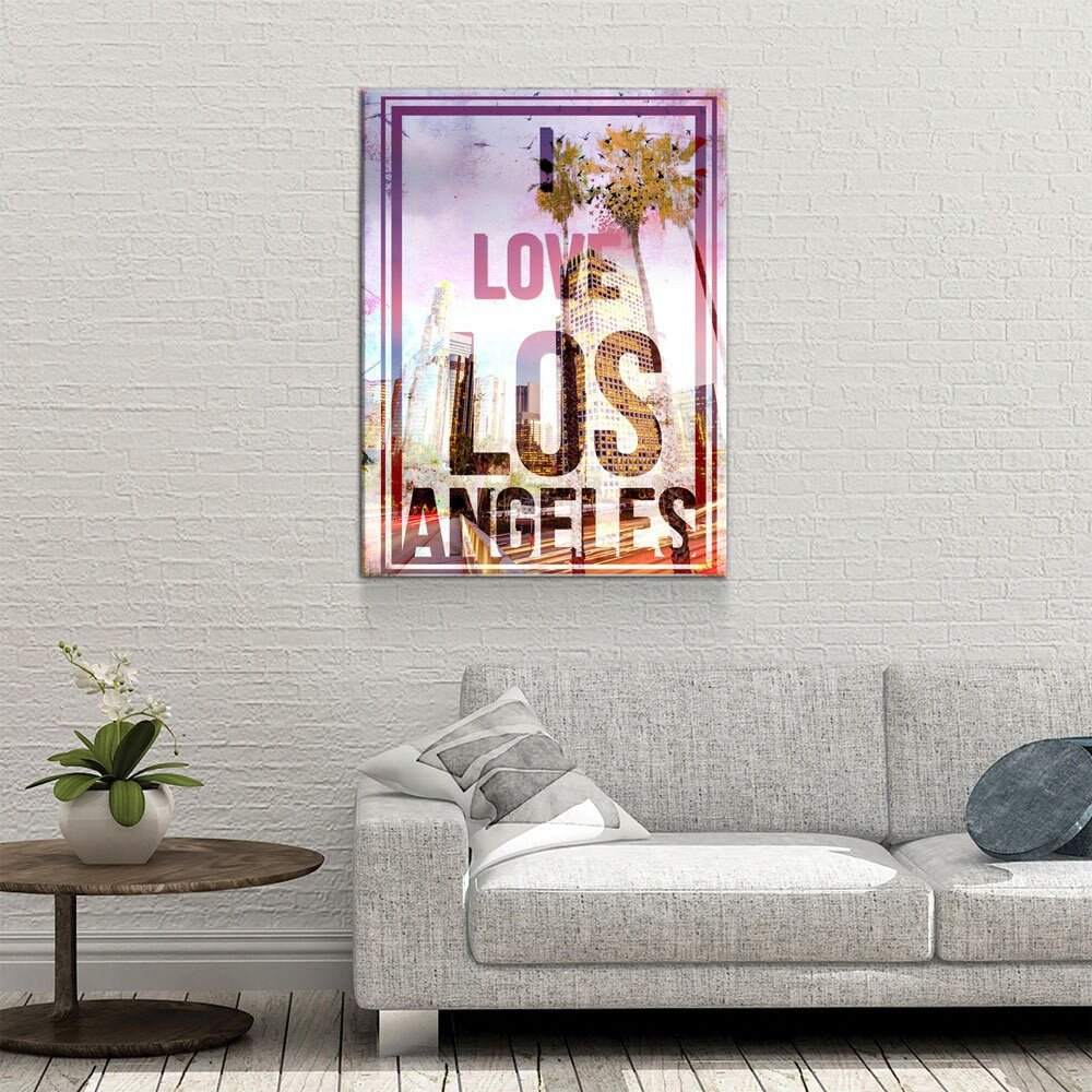 I Love Los Angeles Canvas Wall Art
