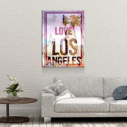 I Love Los Angeles Canvas Wall Art