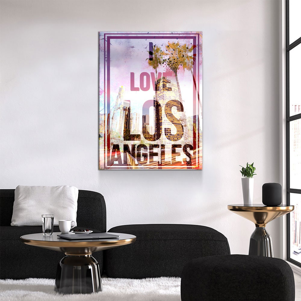 I Love Los Angeles Canvas Wall Art