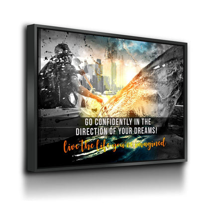 Go Confidently In The Direction Of Your Dreams Canvas Wall Art