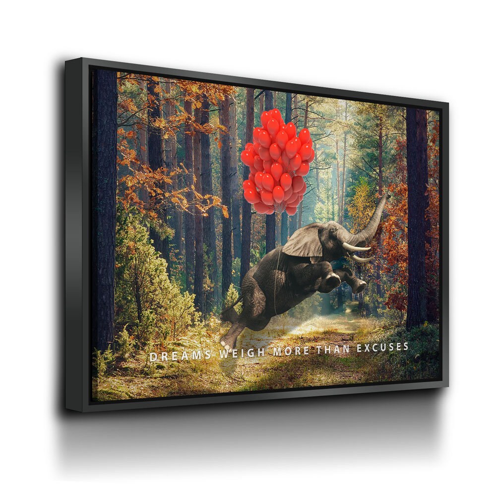 Dreams Weigh More Than Excuses Motivational Canvas Art