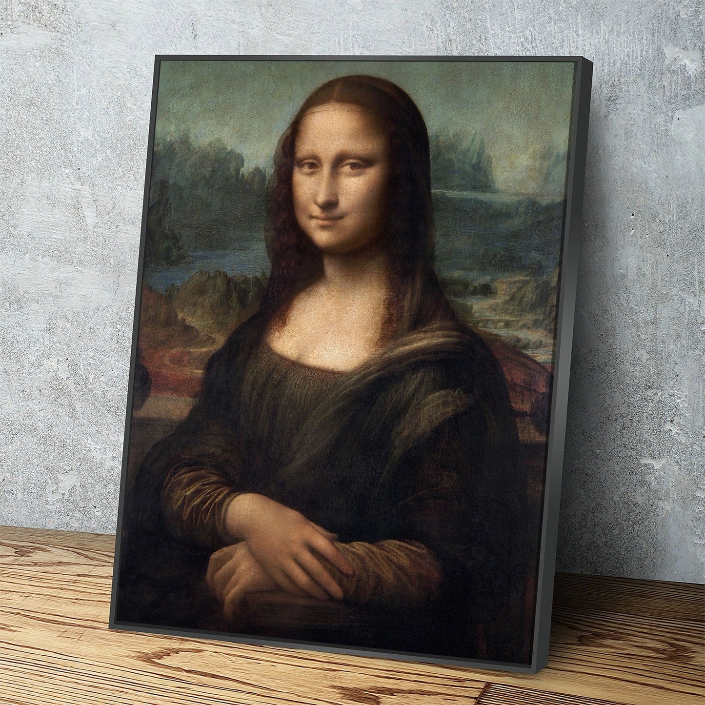 Mona Lisa da Vinci canvas wall art reproduction for classic decor