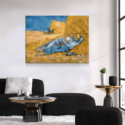 The Siesta Canvas Wall Art, Van Gogh Painting Reproduction