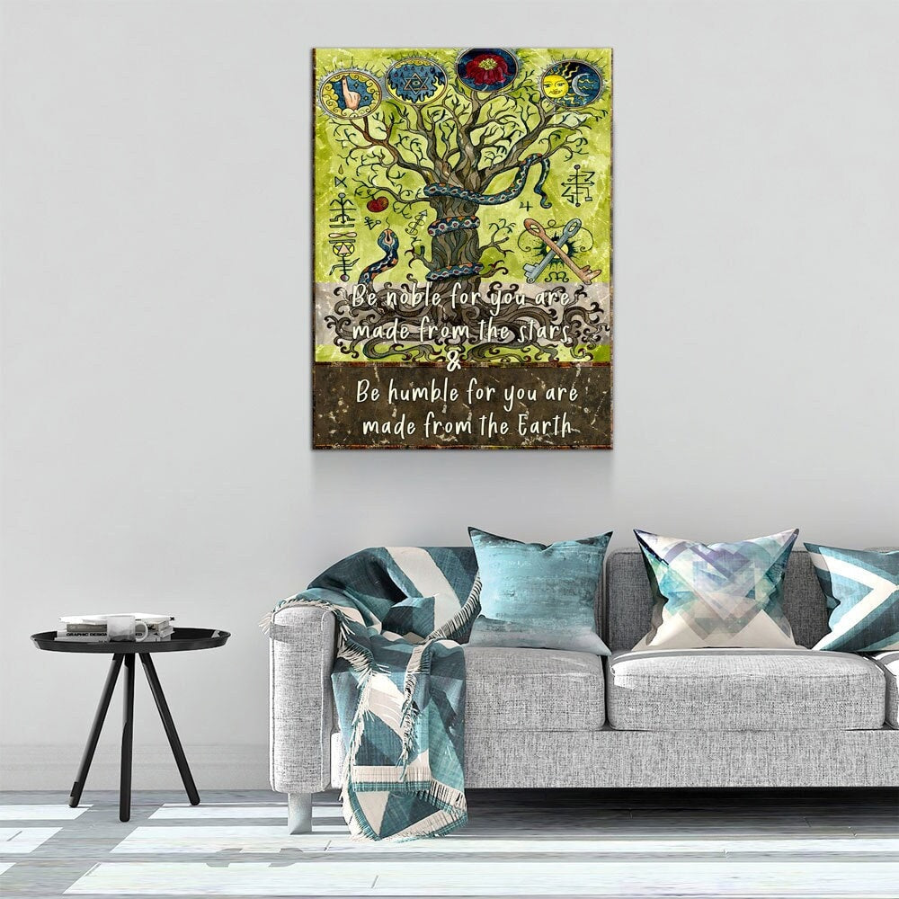 Be Noble For You Are Made From The Stars Canvas Art