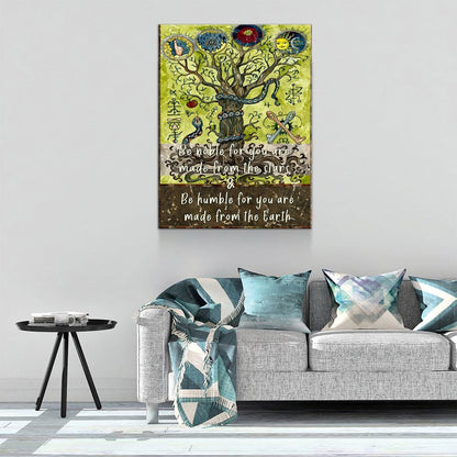 Be Noble For You Are Made From The Stars Canvas Art