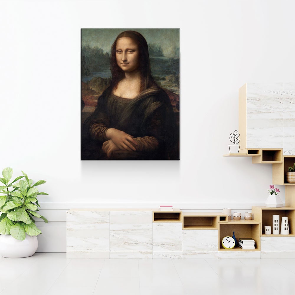 Mona Lisa Canvas Wall Art, Da Vinci Print Reproduction