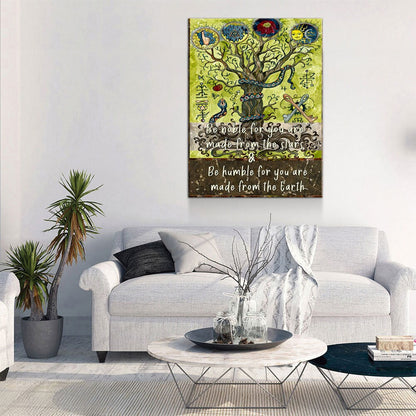 Be Noble For You Are Made From The Stars Canvas Art