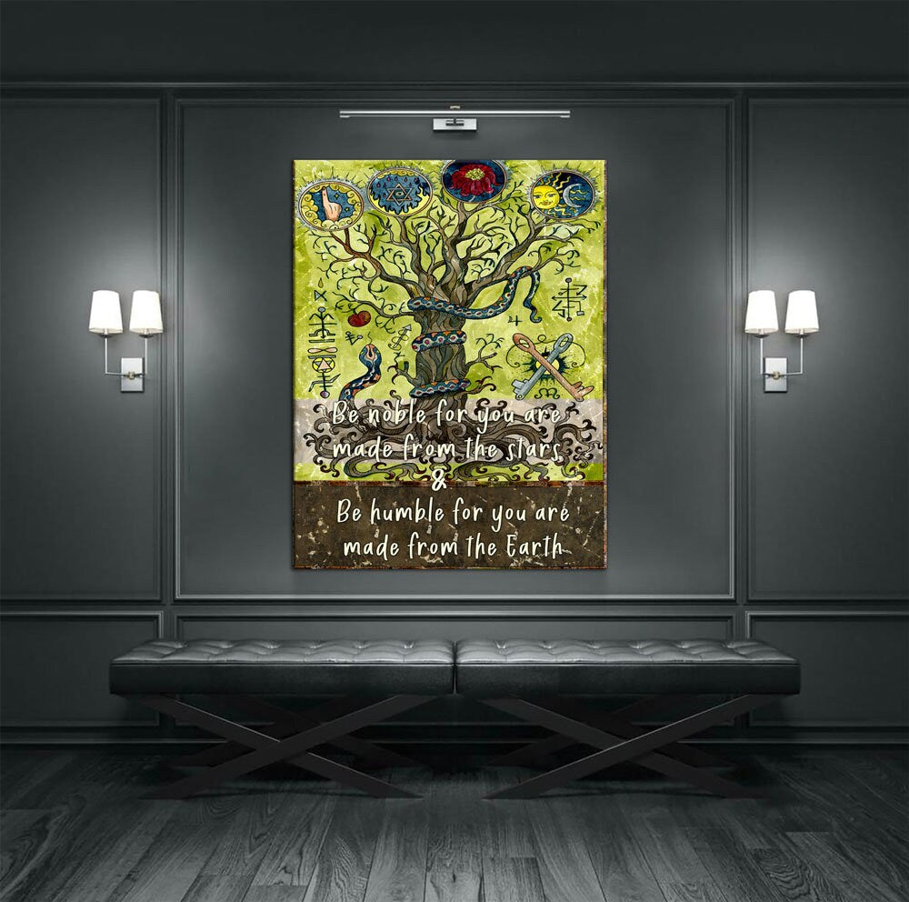 Be Noble For You Are Made From The Stars Canvas Art