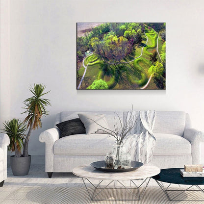 The Great Serpent Mound Ohio earthwork canvas wall art