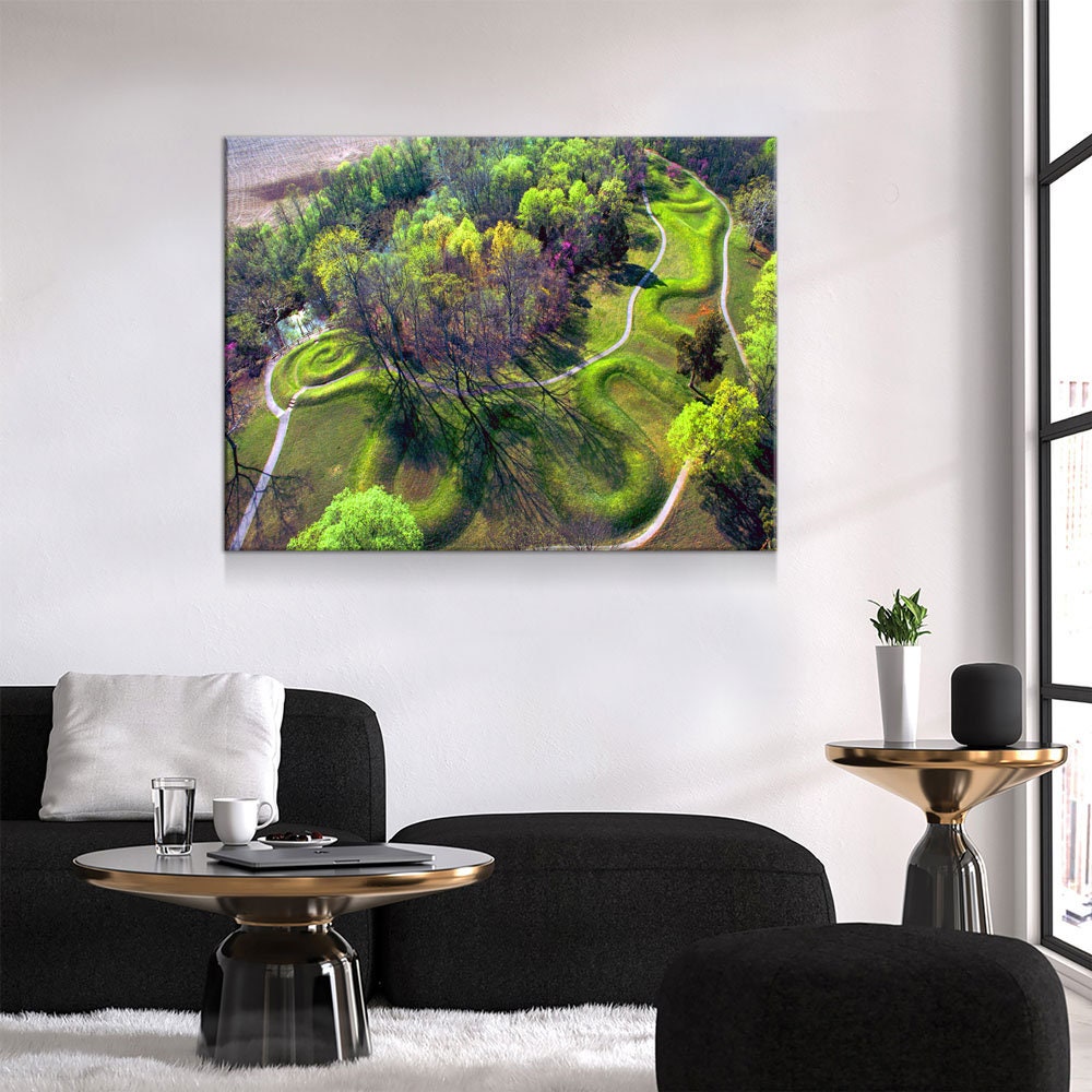 The Great Serpent Mound Canvas Wall Art