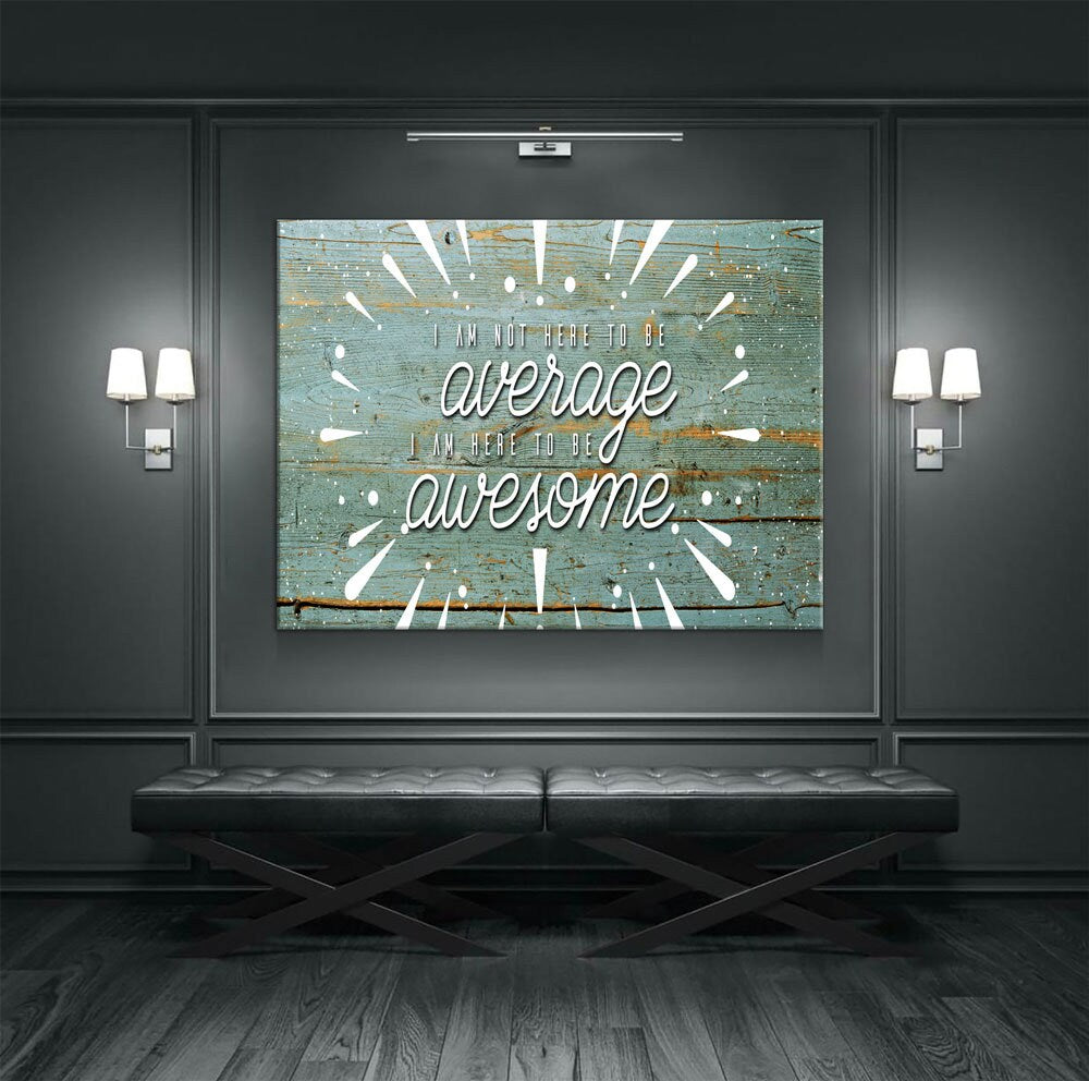 Be Awesome Motivational Canvas Wall Art