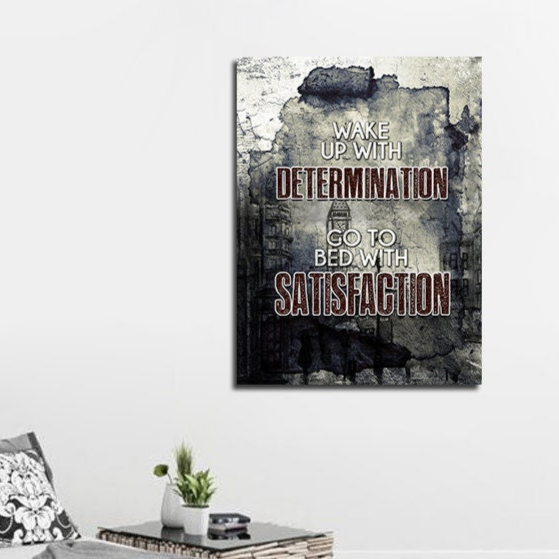 Wake Up With Determination Canvas Wall Art