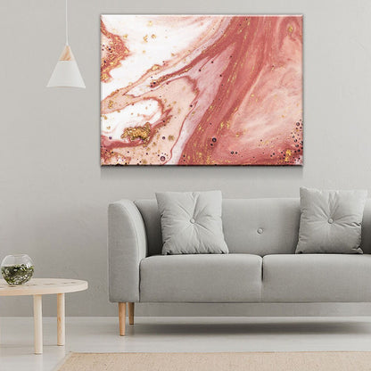 Rose Gold Marble Canvas Wall Art