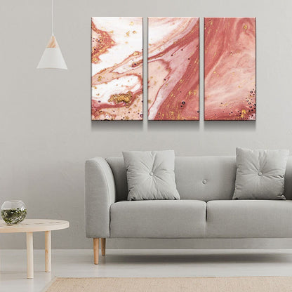Rose Gold Marble Canvas Wall Art