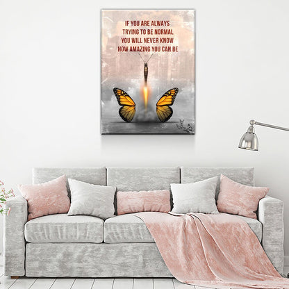 How Amazing You Can Be Butterfly Canvas Art