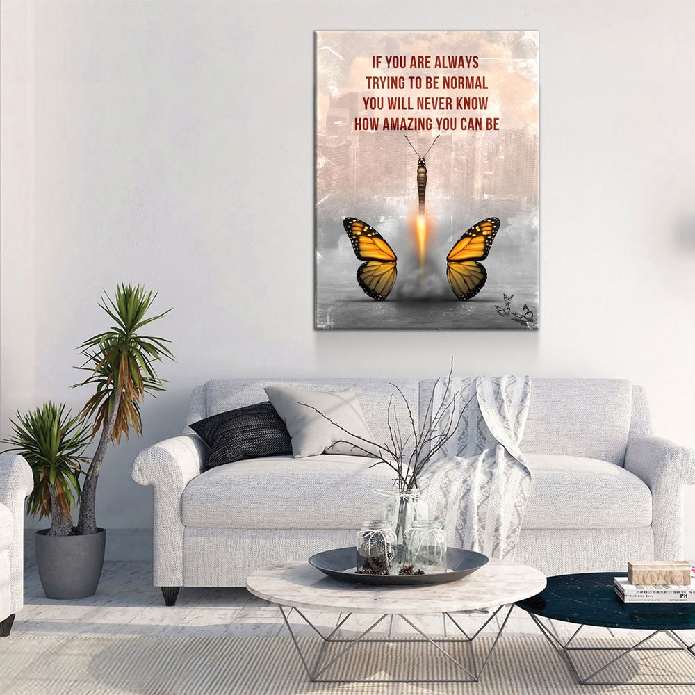 How Amazing You Can Be Butterfly Canvas Art