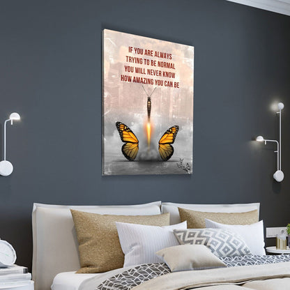 How Amazing You Can Be Butterfly Canvas Art