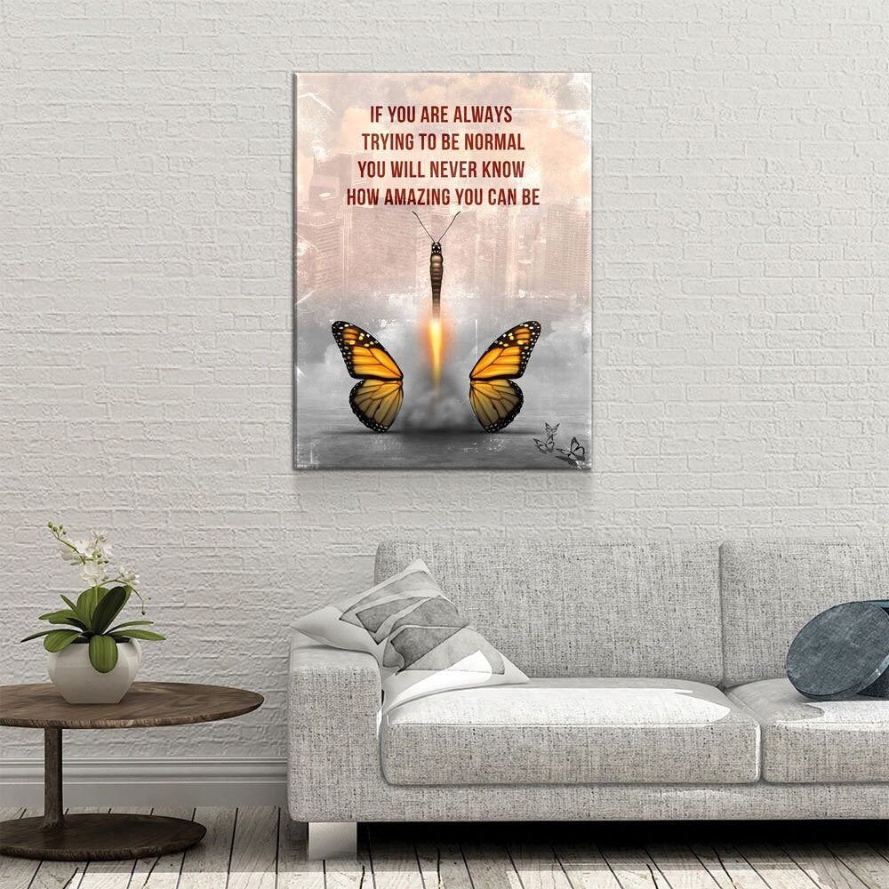 How Amazing You Can Be Butterfly Canvas Art