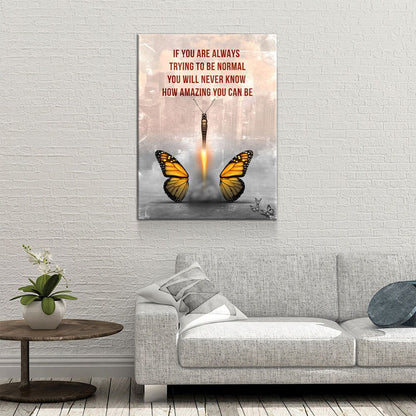 How Amazing You Can Be Butterfly Canvas Art