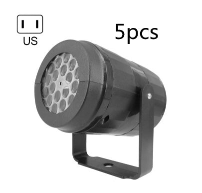 Black Christmas LED projector US plug 5 pcs