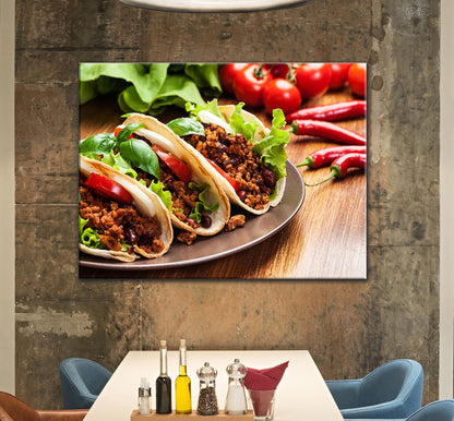 Tacos Canvas Wall Art