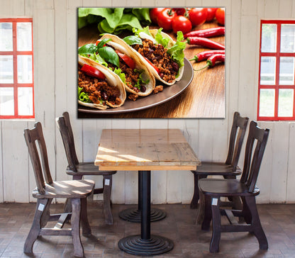 Tacos Canvas Wall Art