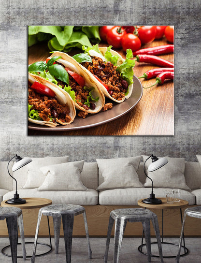 Tacos Canvas Wall Art