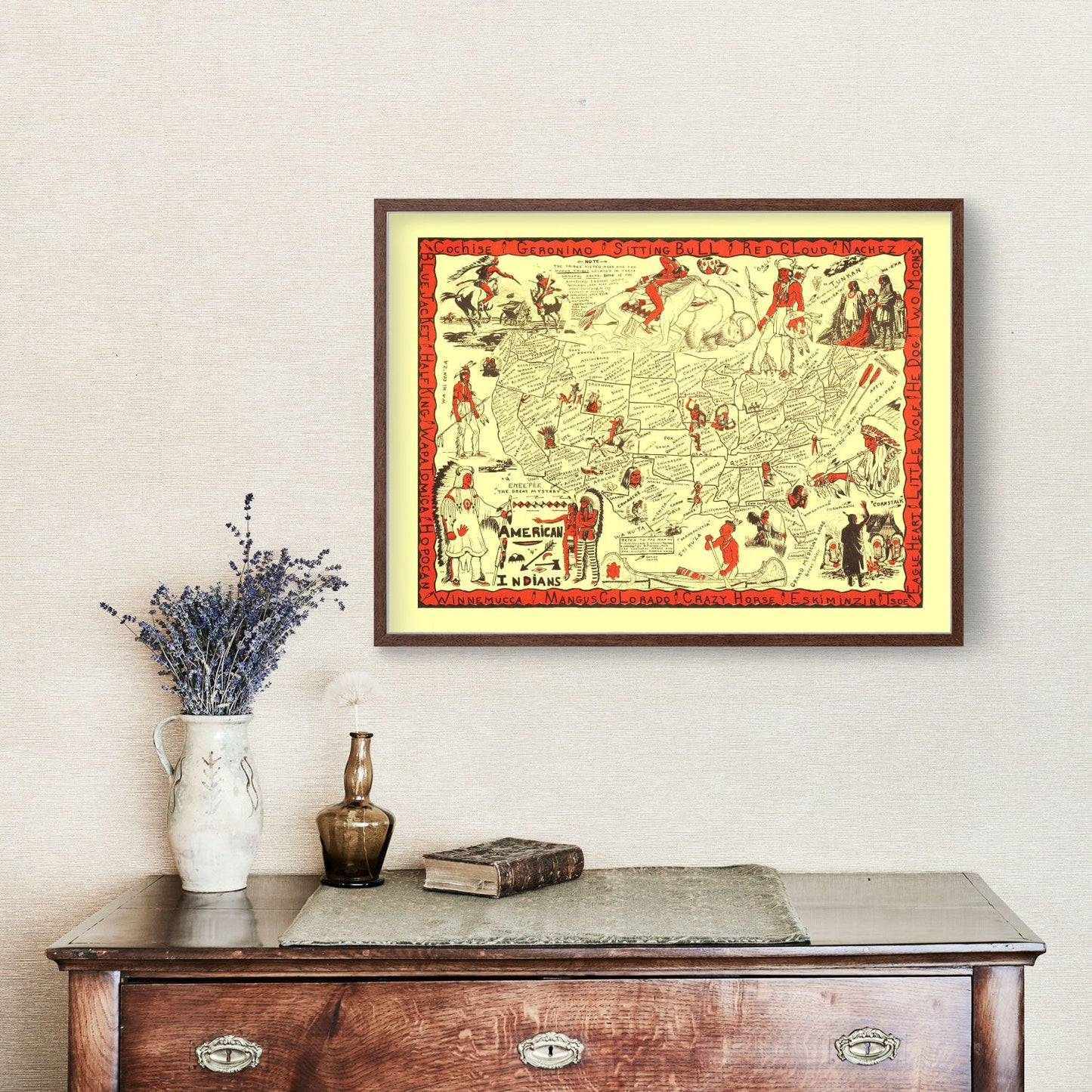 Vintage Map of the United States, 1952 (No. 2)