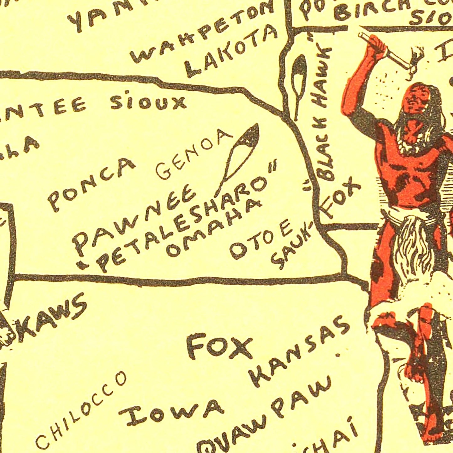 Vintage Map of the United States, 1952 (No. 2)