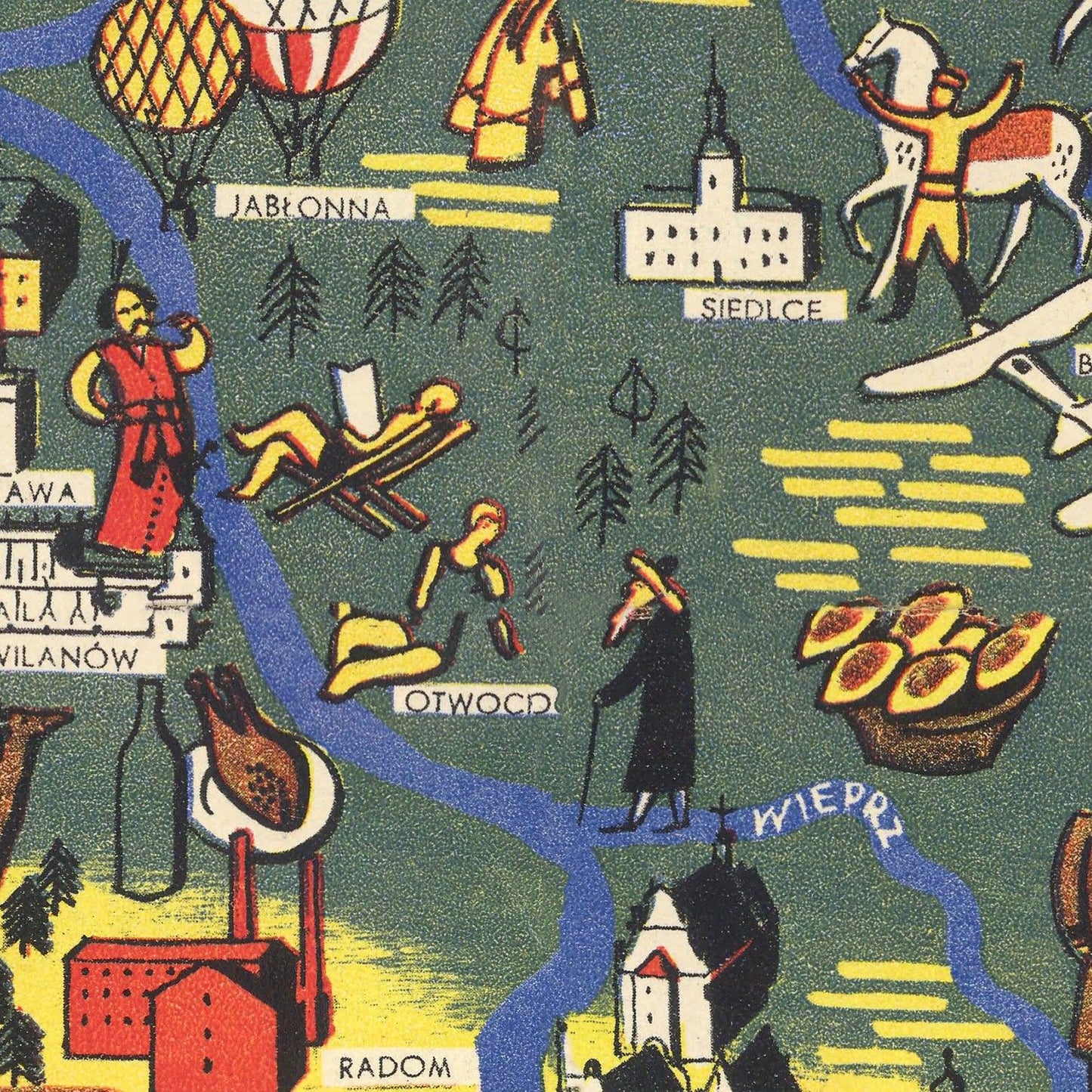 Vintage Map of Poland, 1935