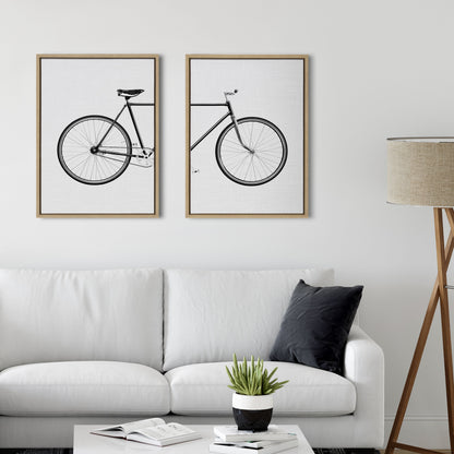 Bicycle Framed Canvas Wall Art Set