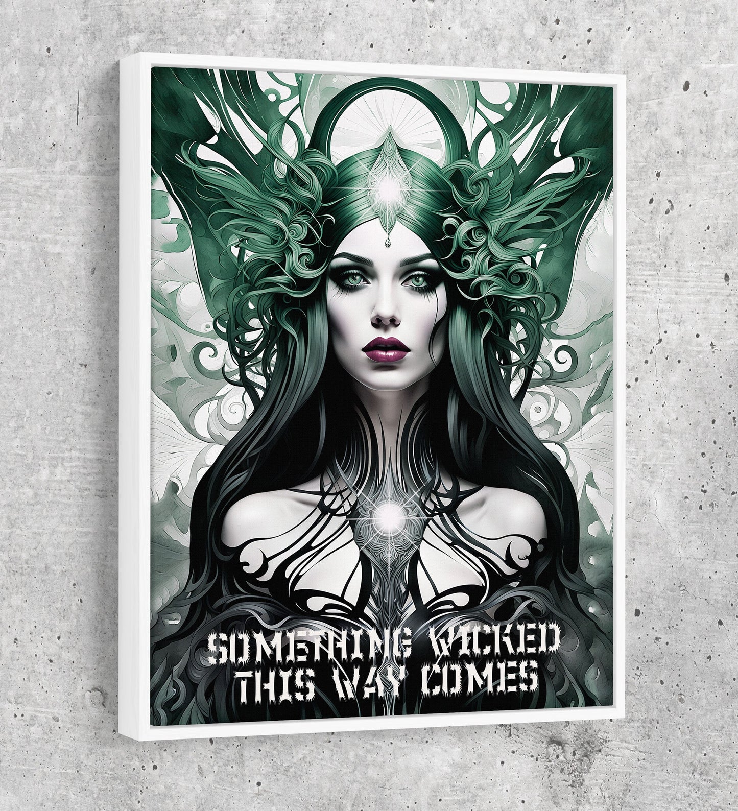 Something Wicked This Way Comes dark fantasy witch canvas art
