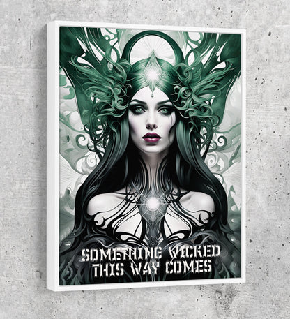 Something Wicked This Way Comes dark fantasy witch canvas art