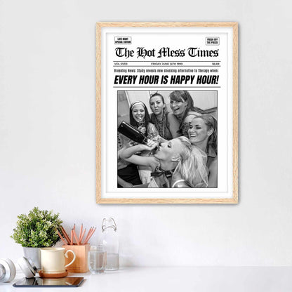 Every Hour Is Happy Hour Framed Fine Art Print
