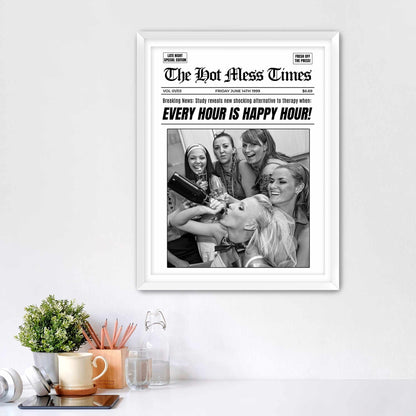 Every Hour Is Happy Hour Framed Fine Art Print