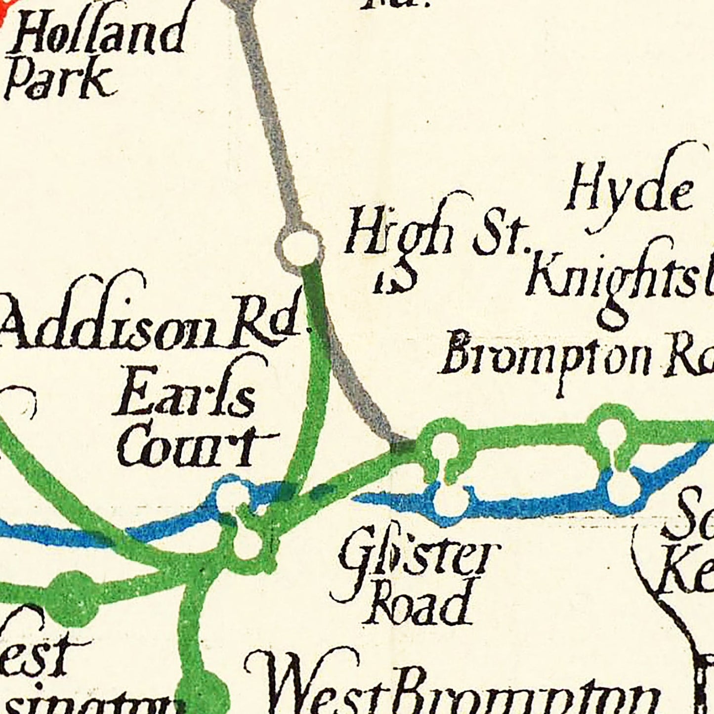 Vintage Map of the London Underground, 1922