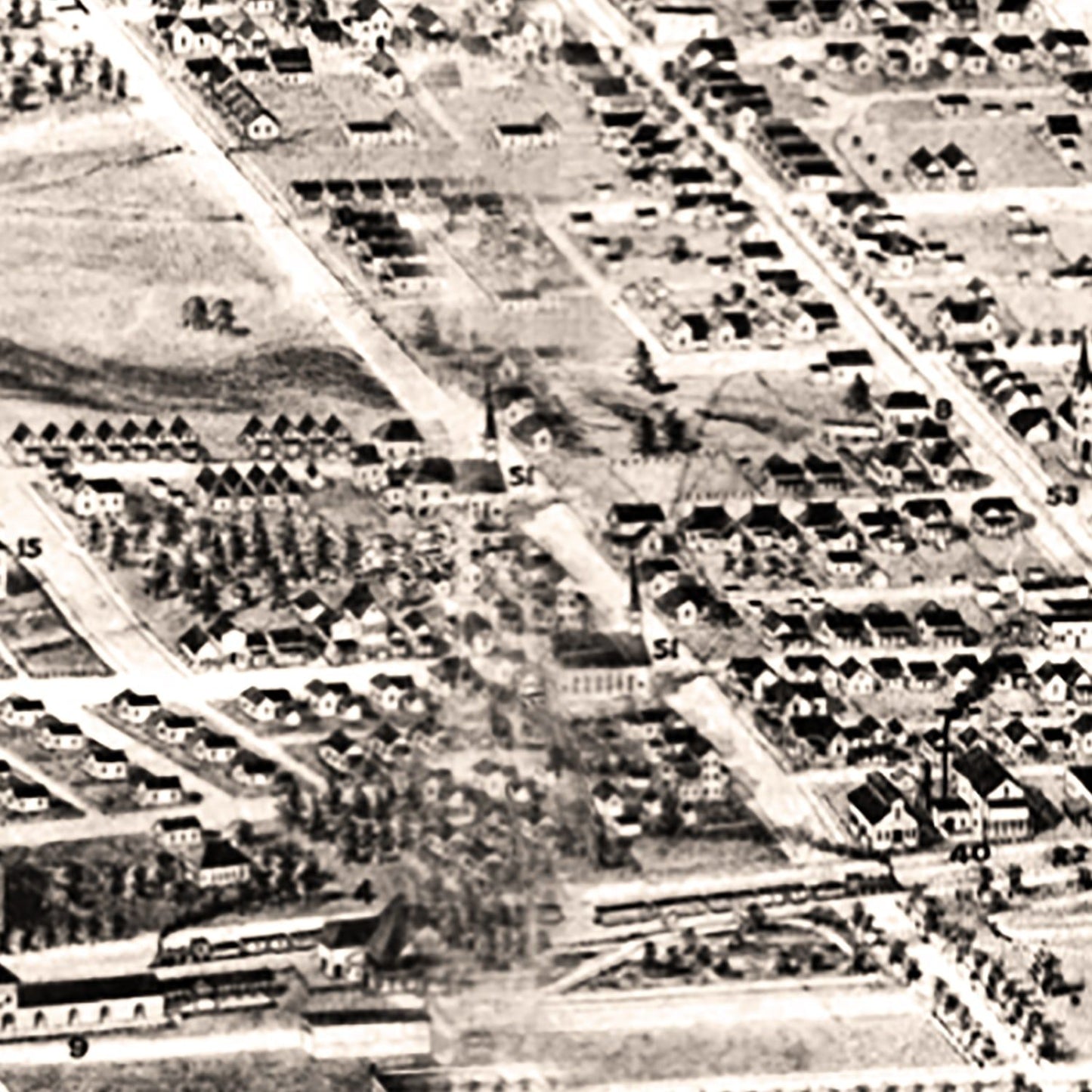 Vintage Map of Anniston, Alabama, 1903