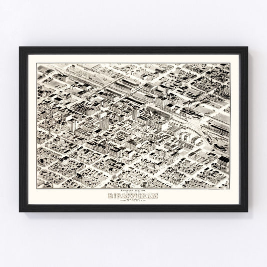 Vintage map of Birmingham, Alabama, 1903