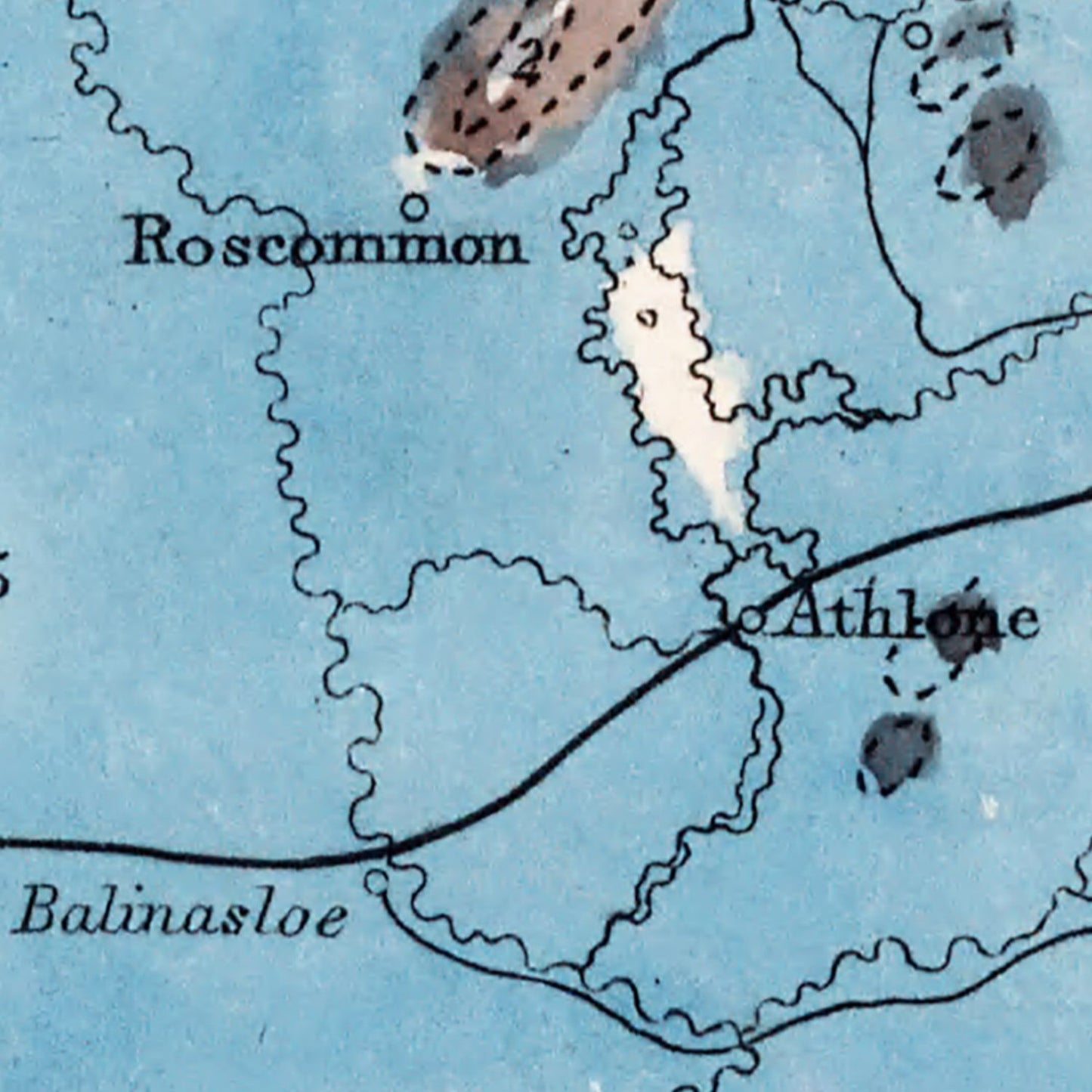 Vintage Geological Map of Ireland, 1850