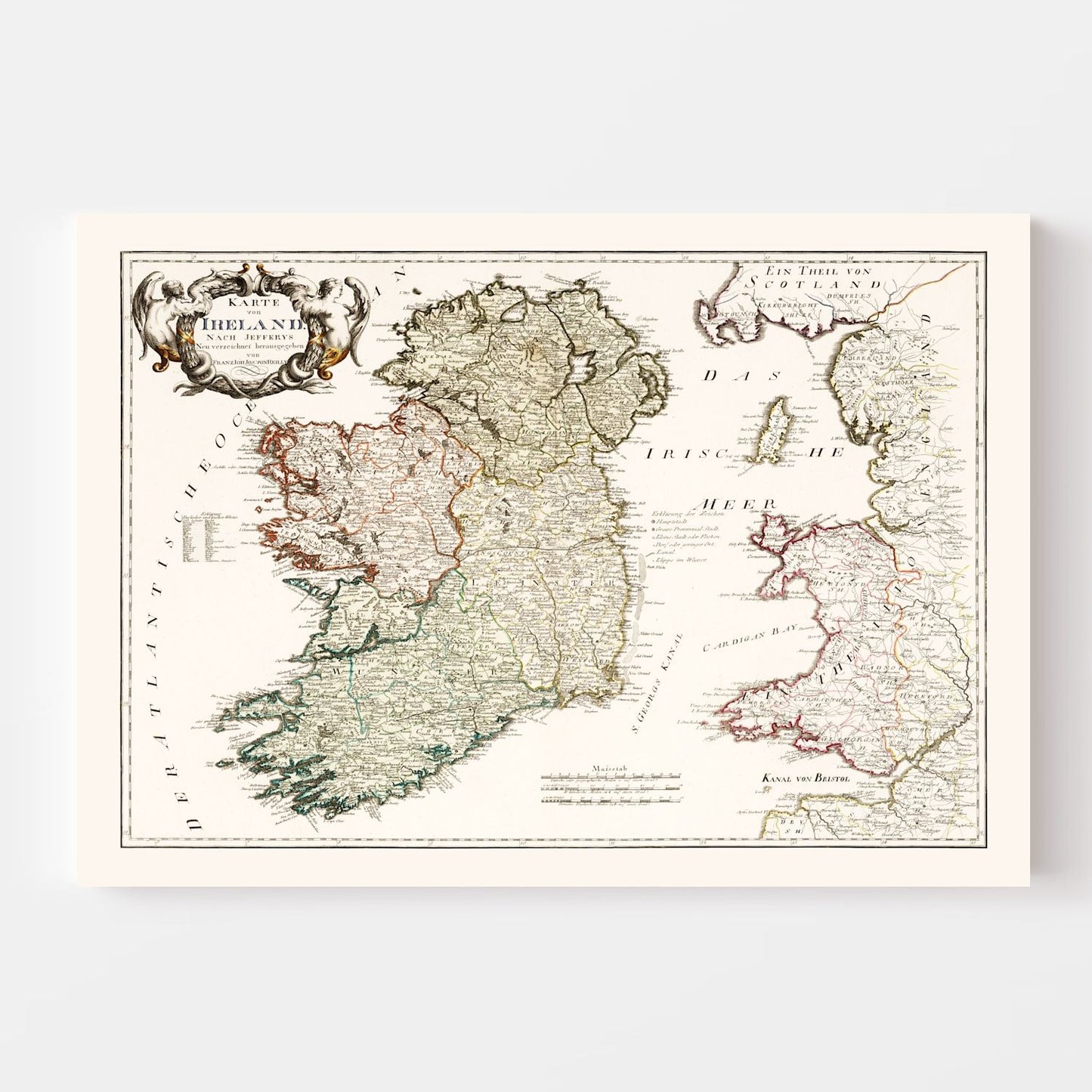 Vintage Map of Ireland, 1795