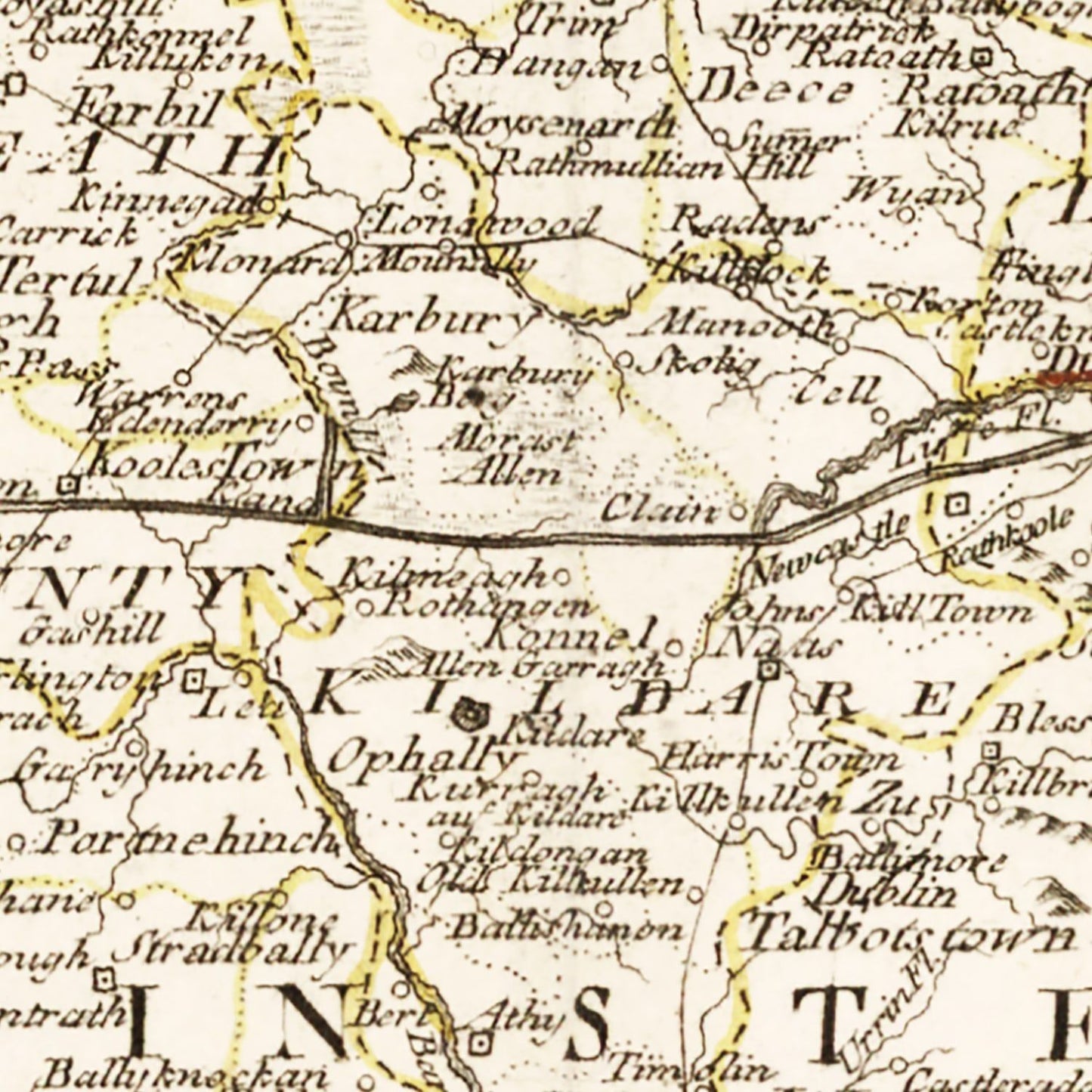 Vintage Map of Ireland, 1795