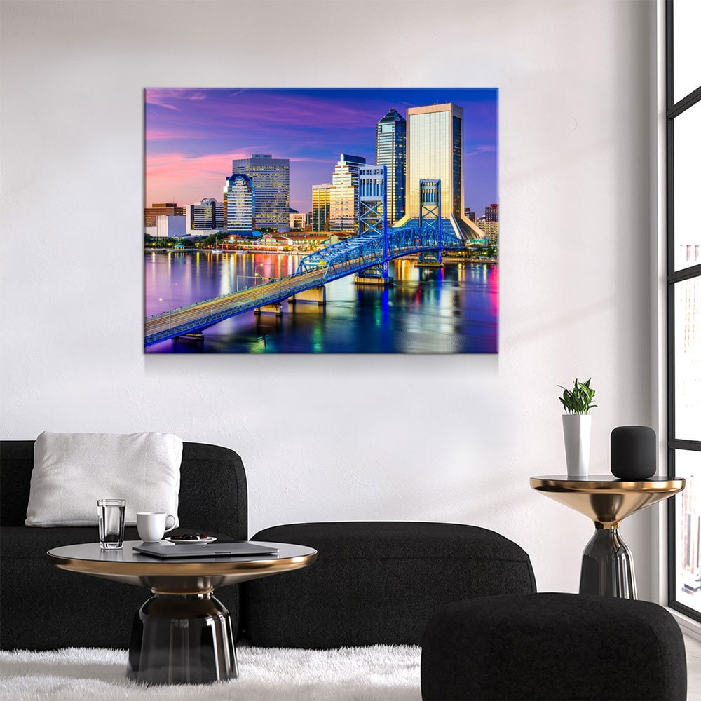 Jacksonville Florida Skyline Canvas Wall Art