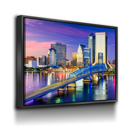 Jacksonville Florida Skyline Canvas Wall Art