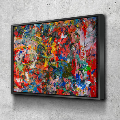 Bold Abstract Paint Strokes Canvas Wall Art