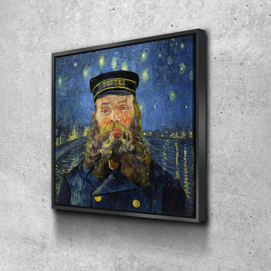 Van Gogh Starry Night Rhone postman mash up canvas art